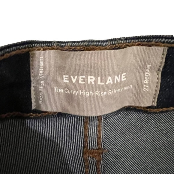 Everlane Curvy High Rise Jeans Dark Wash Size 27 Excellent Condition - Picture 9 of 10